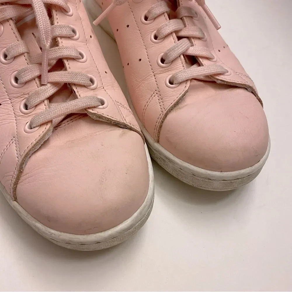 Adidas GENUINE Stan Smith Womens Casual Trainers pink sneakers leather 9